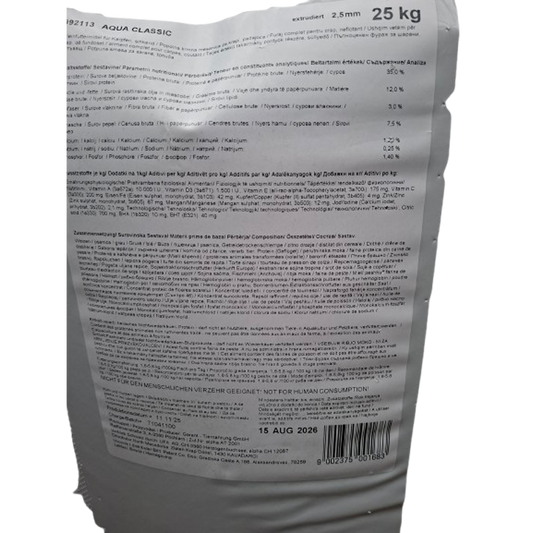 Aqua Classic Karpfenpellets – 2,5 mm – Sinkend 25kg