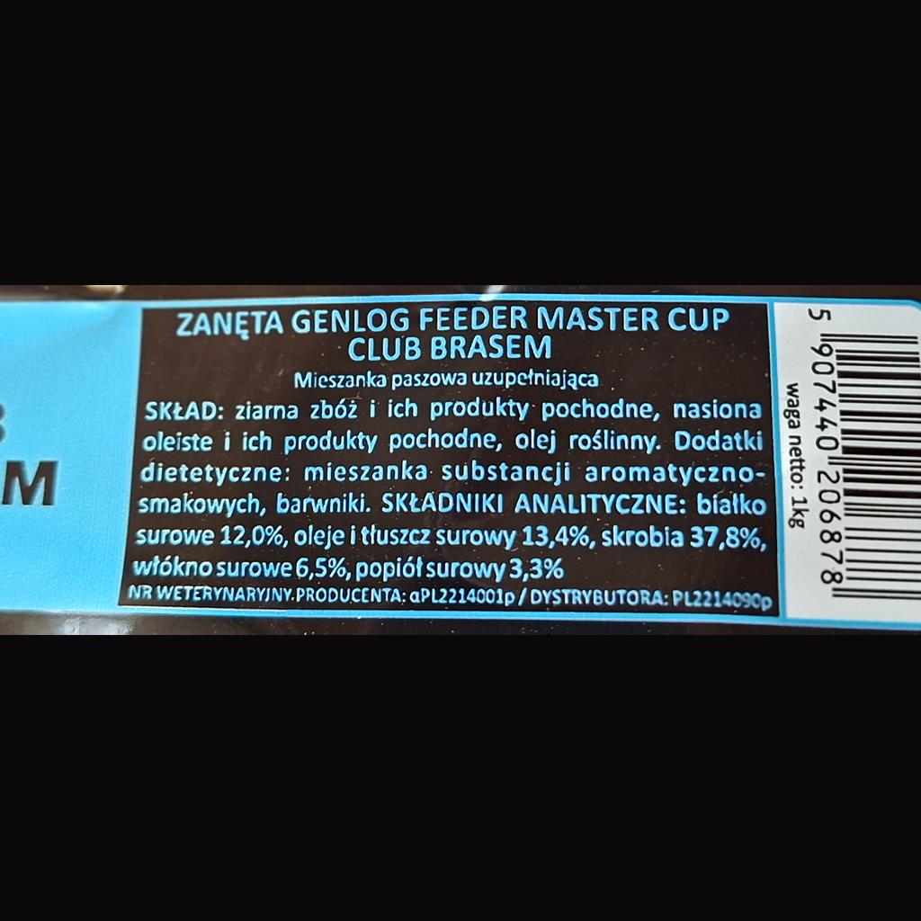 GENLOG Feeder Master CUP Brasem Fertigfutter 1000 g