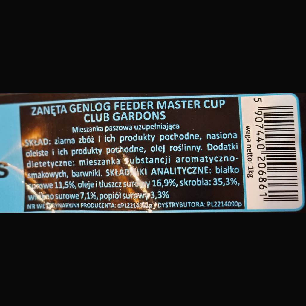 GENLOG Feeder Master CUP Gardon Fertigfutter 1000 g