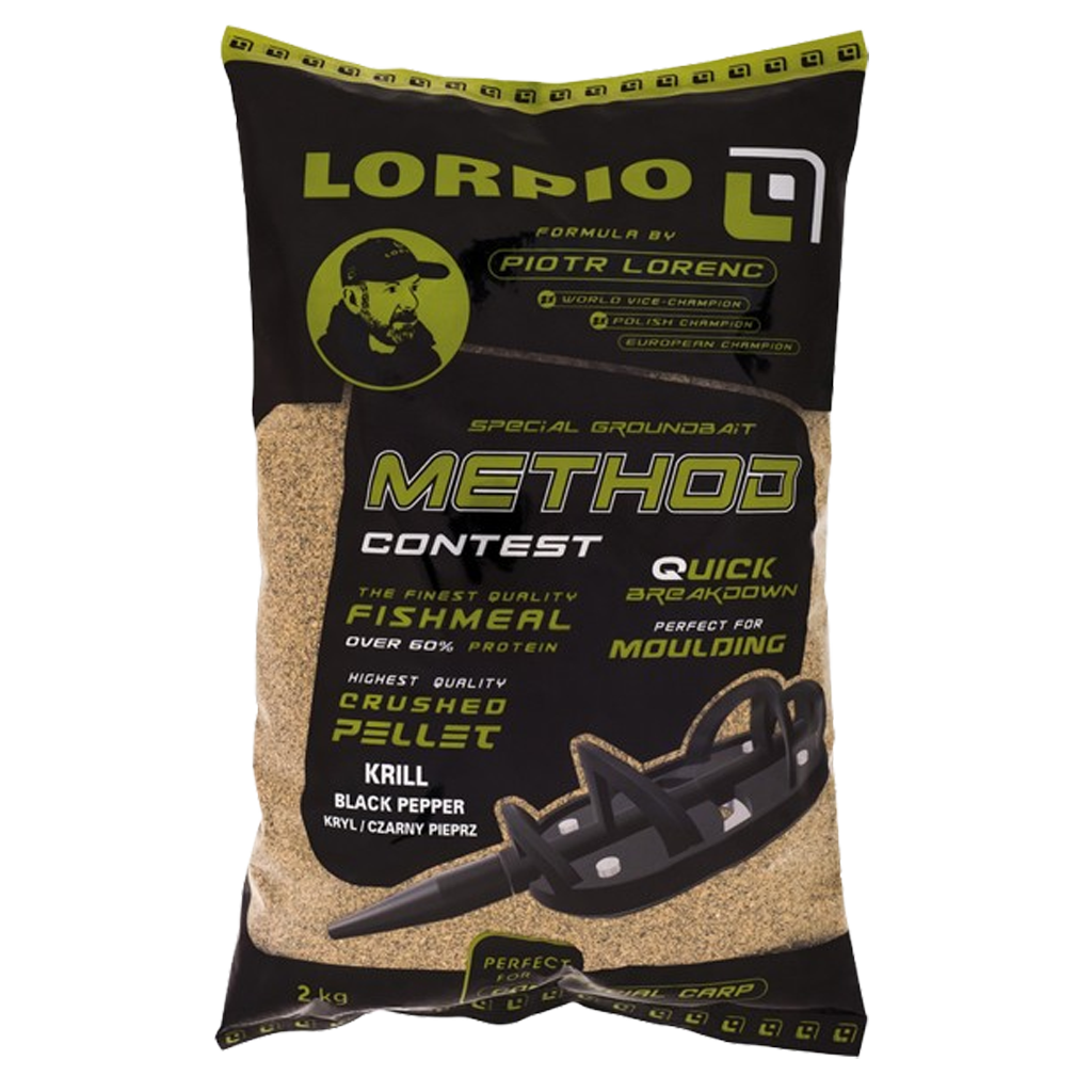 Lorpio - Premium Method-Feeder-Futter 2 kg - Krill & Black Pepper