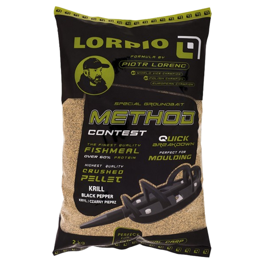 Lorpio - Premium Method-Feeder-Futter 2 kg - Krill & Black Pepper
