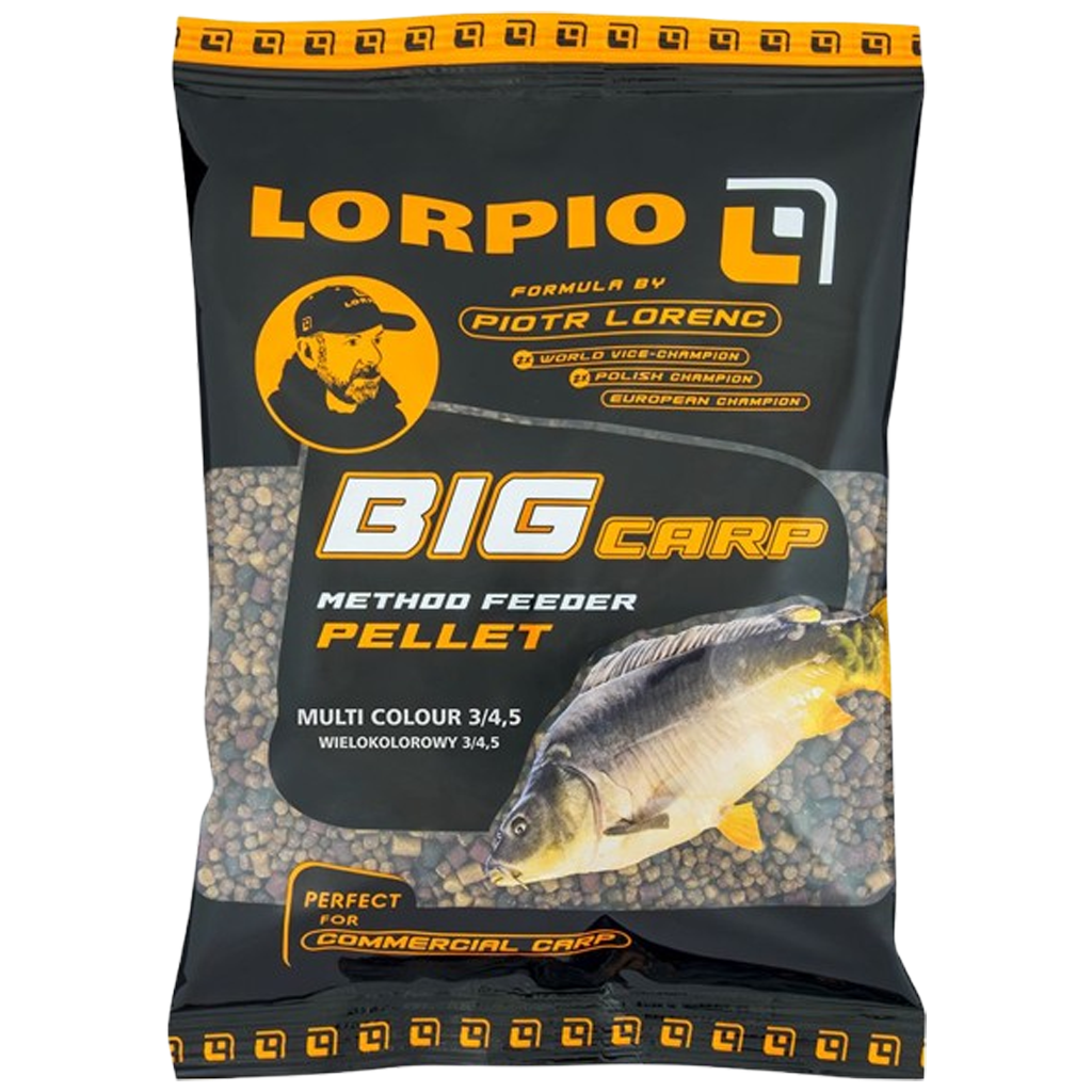 Lorpio - GROSSE KARPFEN-METHODE-FEEDER-PELLET-MULTICOLOR Pellets 3-4,5mm  – 700 g