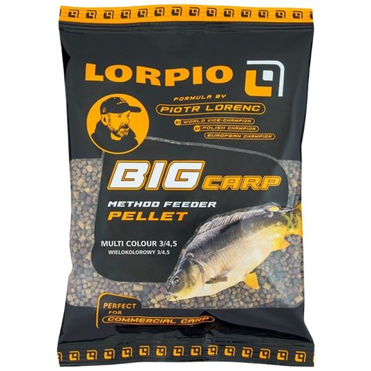 Lorpio - GROSSE KARPFEN-METHODE-FEEDER-PELLET-MULTICOLOR Pellets 3-4,5mm  – 700 g