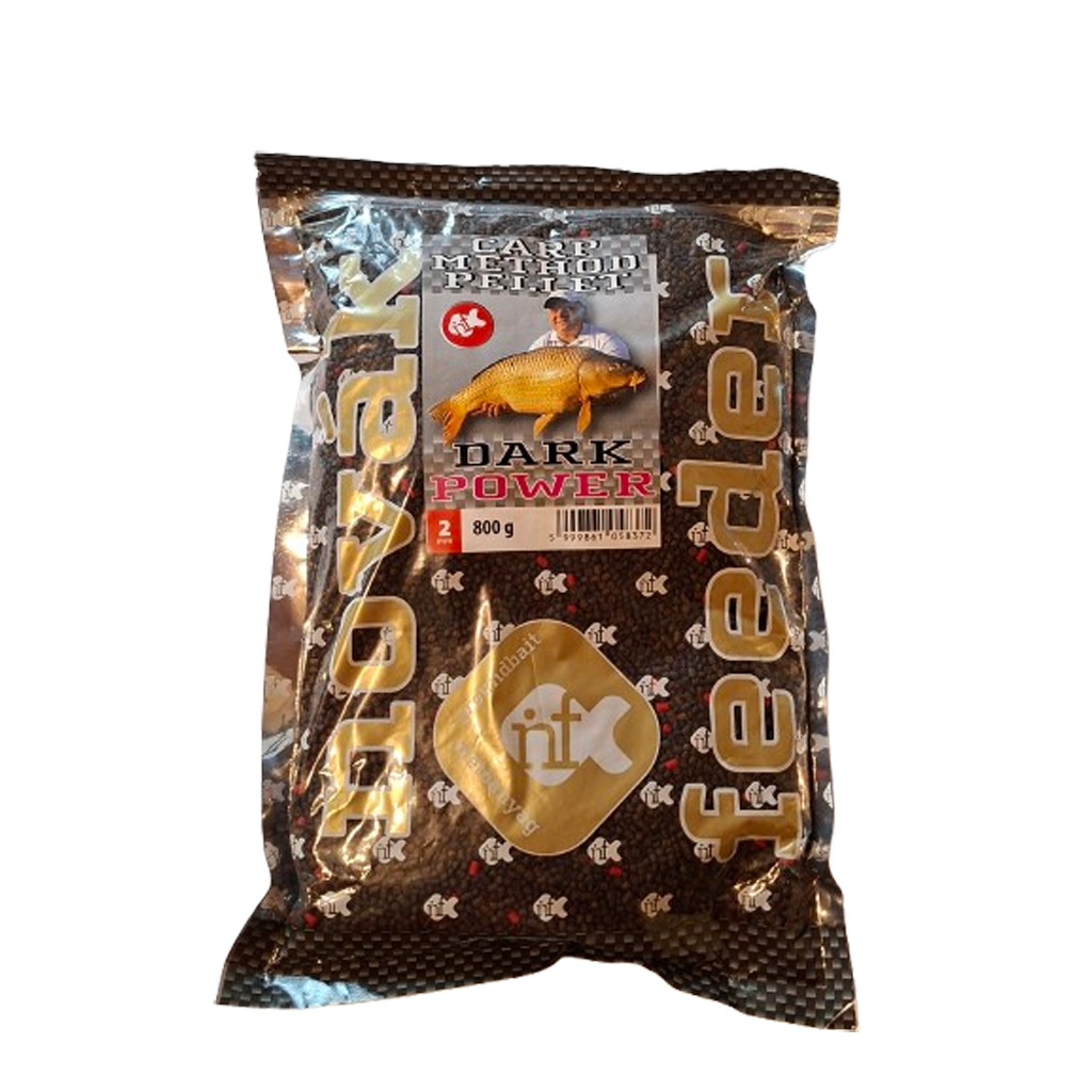 Novak Feeder Dark Power 2mm Pellets 98% Schwarz 2% Rot – 800 g