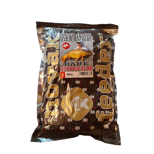Novak Feeder Dark Power 2mm Pellets 98% Schwarz 2% Rot – 800 g