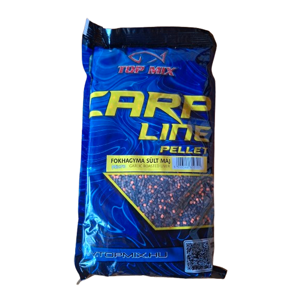 TOP MIX - Carp Line 2,5mm Garlic / Roasted Liver Pellets Mehrfarbig – 800 g