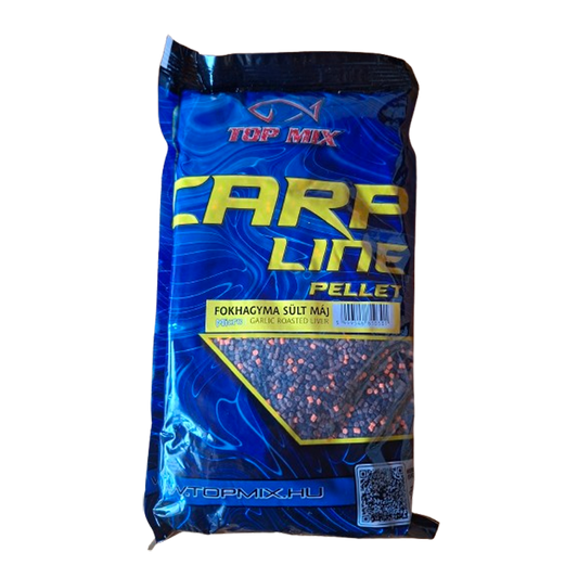 TOP MIX - Carp Line 2,5mm Garlic / Roasted Liver Pellets Mehrfarbig – 800 g